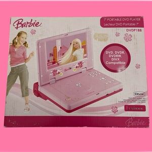 Barbie Lexibook Portable DVD player RARE ♡ Region0/2